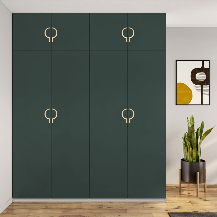 AGATA 7 kompletna zielona szafa garderobiana złote uchwyty.jpg