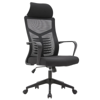 Fotel z utrzymaniem kręgosłupa boiurowy młodzieżowy do biuurka czarny popielaty szary SCELETOR na kółkach obrotowy.jpg