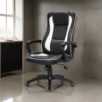 czarny fotel SEVORIN biurowy obrotowy ekoskóra anarżacja.jpg