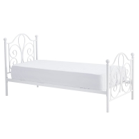 Łóżko metalowe klasyczne białe HALPERT 90 cm ze stelażem skos.jpg