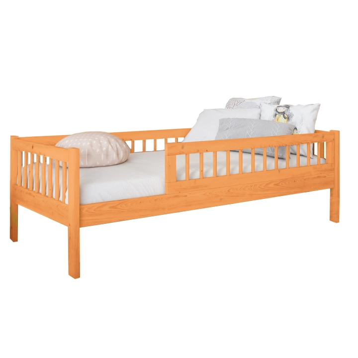 Łóżko dziecięce młodzieżowe MUFLON buk z szufladami na pościel main nogi drewniane.jpg