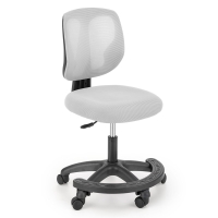 Fotel obrotowy HONANI popielaty młodzieżowy z miejscem na nogi+podnóżek.jpg