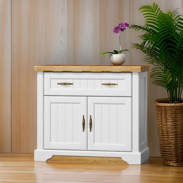 Komoda 2D1S OLMO11 w prowansalkim rustykalnym stylu biały dąb naturalny_1723885492078.jpeg