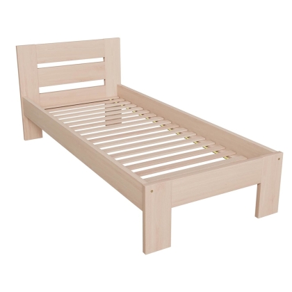 Drewniane łóżko naturalne HOXO 90 cm ze stelażem.jpg