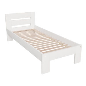 Łóżko młodzieżowe HOXO ze stelażem 98x205 cm białe