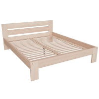 Drewniane łóżko naturalne HOXO 160 cm ze stelażem.jpg