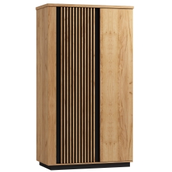 Szafa dwudrzwiowa GAMMEL 13 dąb craft / czarna 112 cm