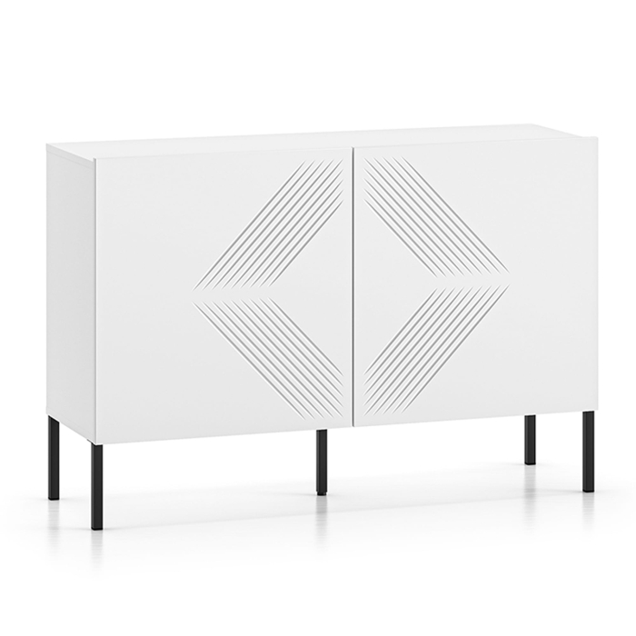 Komoda 2D MALACO biała nóżki czarne skos.jpg
