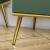 Szafka RTV MONTEVERDE zielona elegancka złote nogi i uchwyty detal nogi.jpg