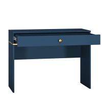 Toaletka, konsoletka MONTEVERDE z szufladą niebieska nogi open.jpg