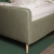 Łóżko MELISSA szerokie sztruks cord 205-19 szałwia + dream velvet 202-34 - szałwia front detal.jpg