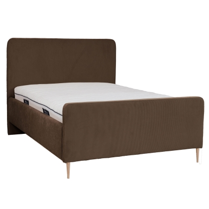 Łóżko MELISSA szerokie sztruks cord 205-18 brąz + dream velvet 202-37 - brąz-wąskie-najwęższe.jpg
