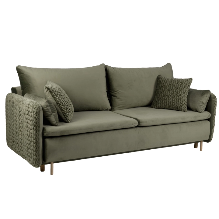 Sofa z funkcją spania MOONLA eleganckie rustykalne tkane obicia plecionka main.jpg