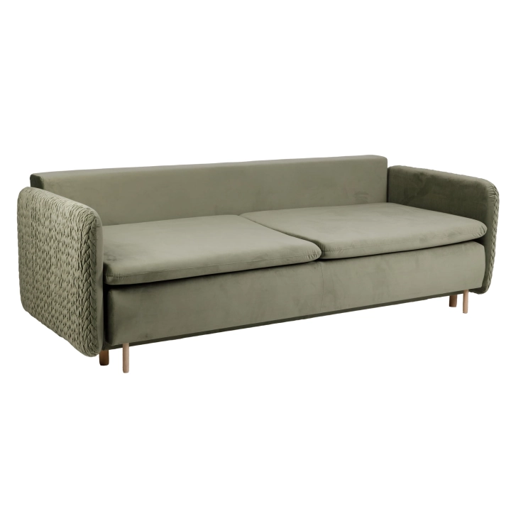 Sofa z funkcją spania MOONLA eleganckie rustykalne tkane obicia plecionka main bez poduch.jpg