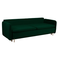 Sofa z funkcją spania MOONLA eleganckie rustykalne tkane obicia plecionka butelkowa zieleń 2225 bez poduch.jpg