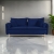 Sofa z funkcją spania MOONLA eleganckie rustykalne tkane obicia plecionka main niebieska MV2216 + MD2216 front_1729069736543.jpeg