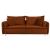 Sofa z funkcją spania MOONLA eleganckie rustykalne tkane obicia plecionka RUDA 2213 front.jpg