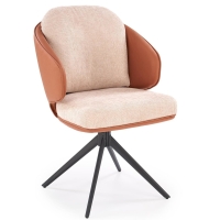 Krzesło tapicerowane fotel obrotowy HOUR beżowe main.jpg