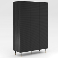 Szafa trzydrzwiowa MIXTURIAL czarne ryflowane fronty main.jpg