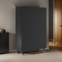 Szafa trzydrzwiowa MIXTURIAL czarne ryflowane fronty main_1729847459933.jpeg