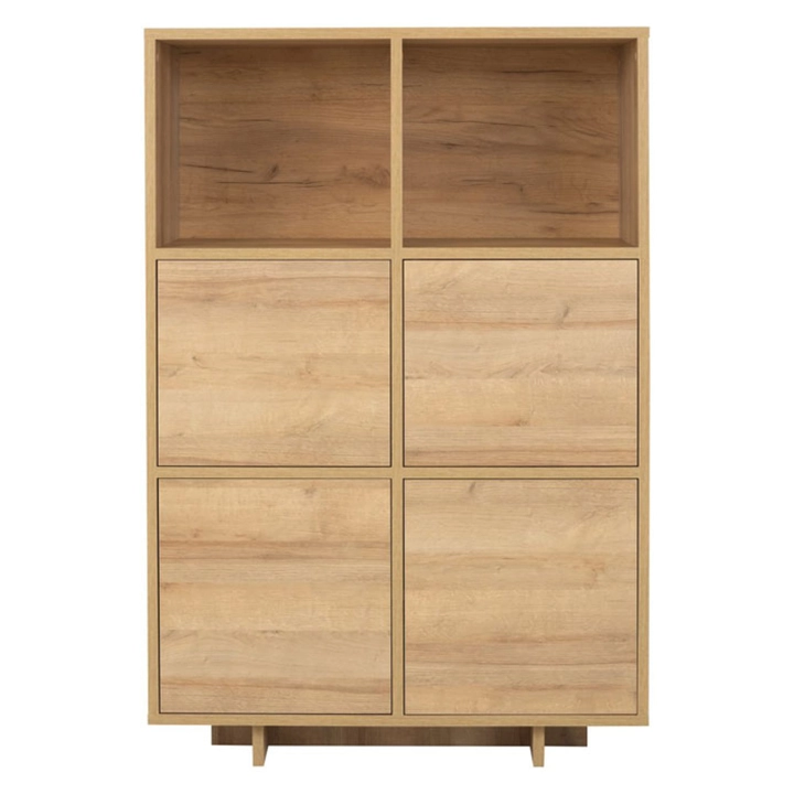 Komoda z regałami wysoka MUMO dąb artisan 4D front.jpg