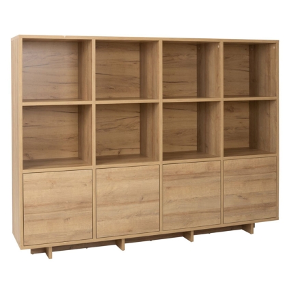 Biblioteczka duży regał MUMO dąb riviera 4D.jpg