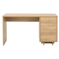 Biurko MUMO dąb riviera z kontenerkiem front.jpg