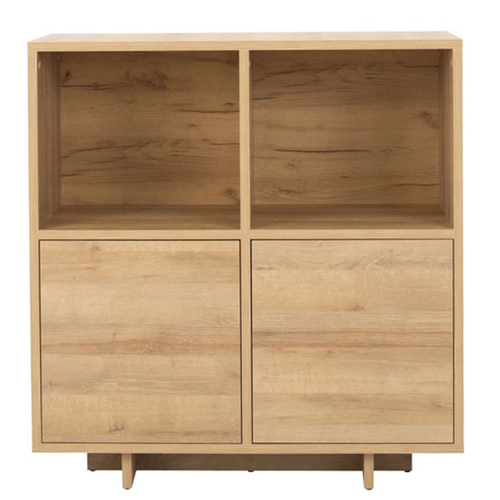 Komoda z regałami MUMO dąb riviera 2D front.jpg