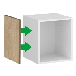 Bok maskujący nadstawki płytkiej szafy modułowej AGATA 35x40 cm dąb cremona