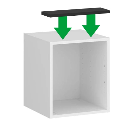 Panel maskujący nadstawki szafy modułowej AGATA - grafit mat listwa górna.jpg