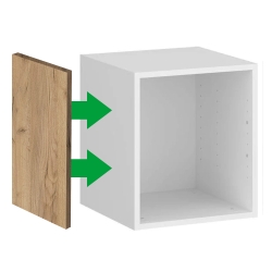 Bok maskujący nadstawki płytkiej szafy modułowej AGATA 35x40 cm dąb craft