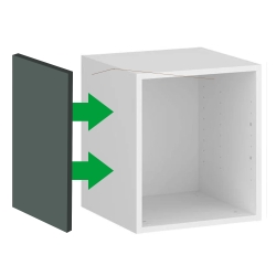 Bok maskujący nadstawki płytkiej szafy modułowej AGATA 35x40 cm zielony mat