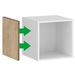 Bok maskujący nadstawki głębokiej szafy AGATA 58x40 cm dąb cremona