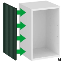 Bok maskujący nadstawki szafy modułowej AGATA - ryfle zielone 0 lewa-210-M.jpg