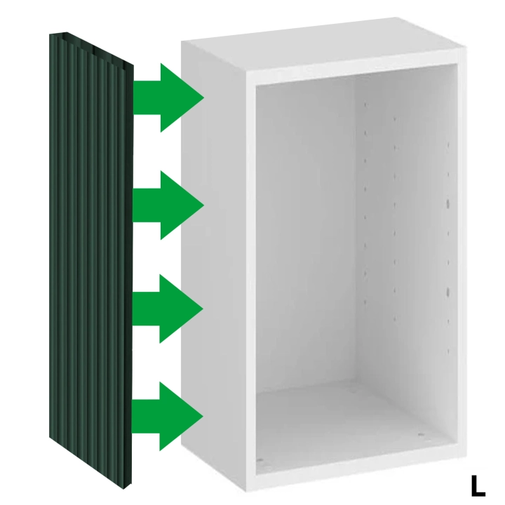 Bok maskujący nadstawki szafy modułowej AGATA - ryfle zielone 0 lewa-210-236-płytki-płytki-L.jpg