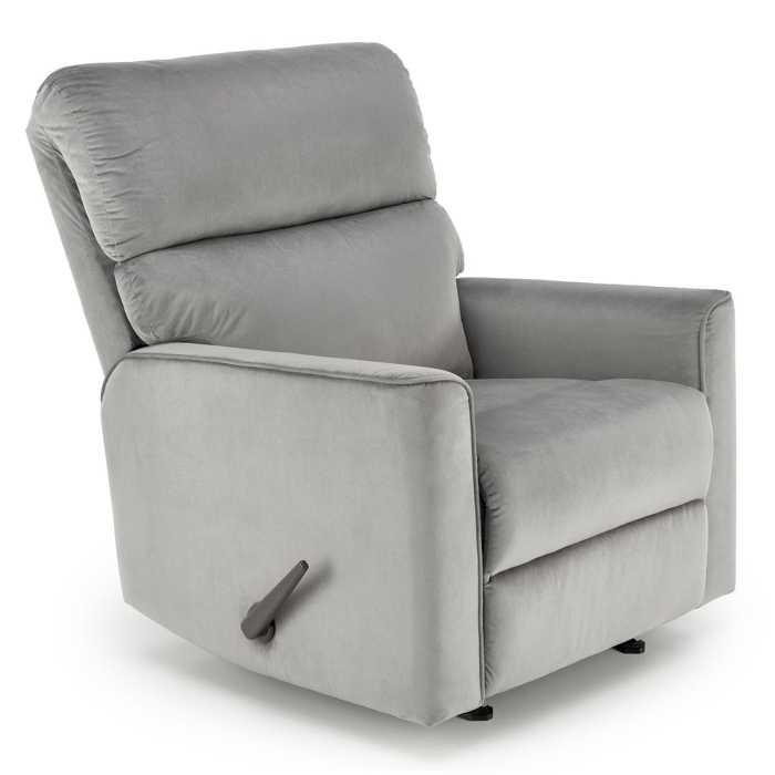 Fotel wypoczynkowy HUBE popielaty z funkcją relaksu góra main 2.jpg