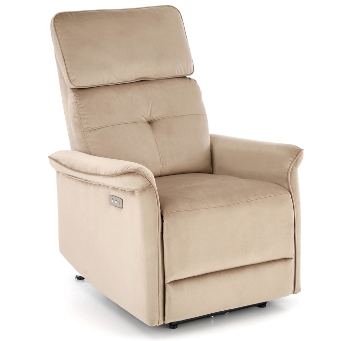 Beż fotel wypoczynkowy HOMER z elektryczną funkcjąrelaks i gniazdem USB.jpg