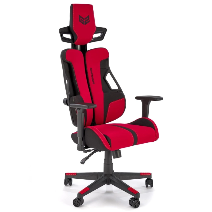 Czerwony fotel gamingowy HYPER eco skóra regulowany main.jpg