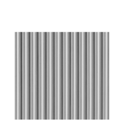 Front ryflowany nadstawki szafy modułowej AGATA 37,5x38 cm jasno szary / popielate ryfle - wąski (S)