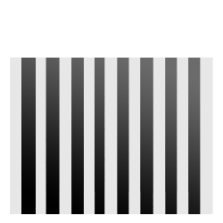 Front nadstawki szafy modułowej AGATA 50x38 cm biały mat / czarne LAMELE - szeroki (S)