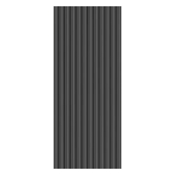Front ryflowany szafy modułowej AGATA 37,5x210 cm ciemno szare, ryfle grafitowe - wąski (M)