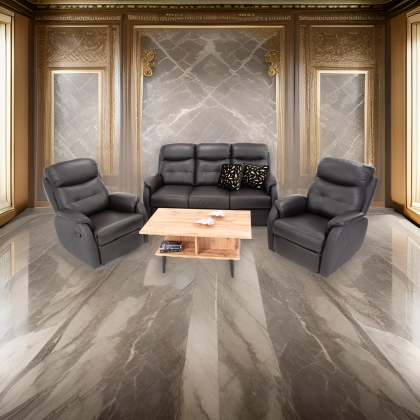Sofa rozkłądana z systemem belgijskim skórzana TOPAZ czarna z fotelami_1732284826823.jpeg