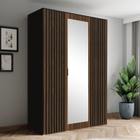 AGATA 25 (kompletna szafa modułowa z lustrem i lamelami) orzech czarne lamele.jpg