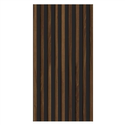 Front szafy modułowej AGATA 50x210 cm LAMELE ciemny orzech / czarny - szeroki (M)