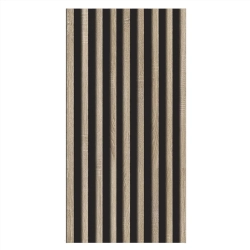 Front szafy modułowej AGATA 50x210 cm LAMELE dąb sonoma / czarny - szeroki (M)