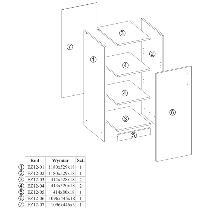 Szafka_jednodrzwiowa_45x120cm_dąb_sonoma_Esperanza_(5)_KOD_EZ12-DSDS.webp