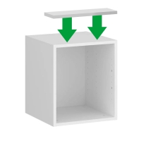 Panel maskujący nadstawki szafy modułowej AGATA - biały mat listwa górna.jpg