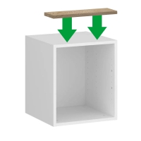 Panel maskujący nadstawki szafy modułowej AGATA - dąb cremona listwa górna.jpg