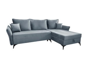 Narożnik TRISTAN uniwersalny z funkcją spania antracyt 235x170 cm