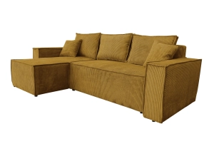 Narożnik uniwersalny LOFTO z funkcją spania musztardowy